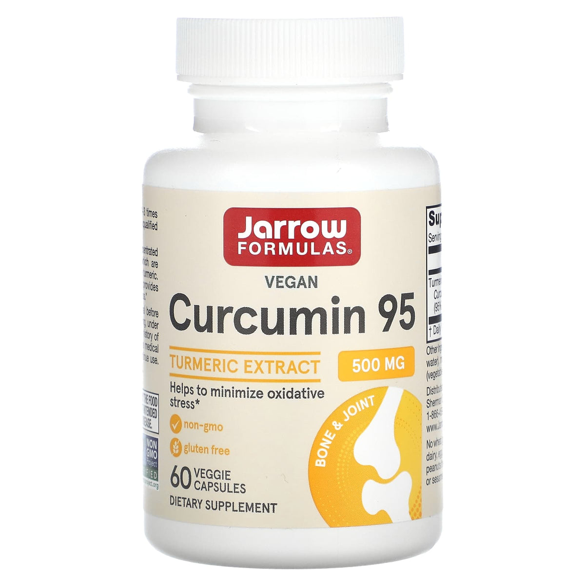 Jarrow Formulas, Curcumin 95, 500 mg, 60 Veggie Caps