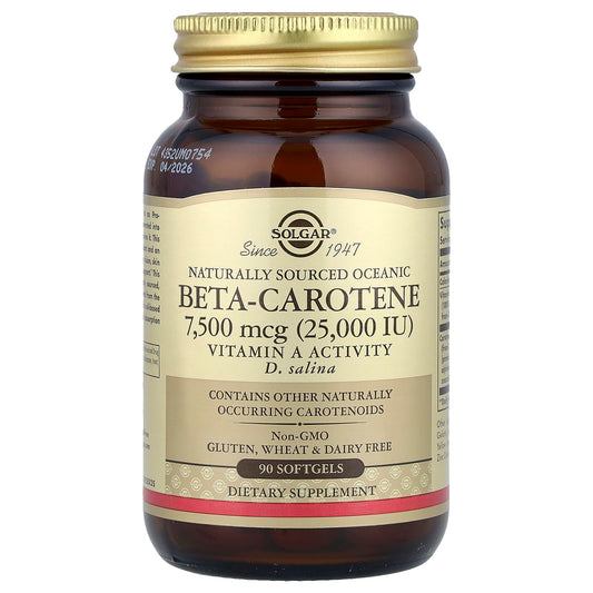 Solgar, Naturally Sourced Oceanic Beta-Carotene, 90 Softgels