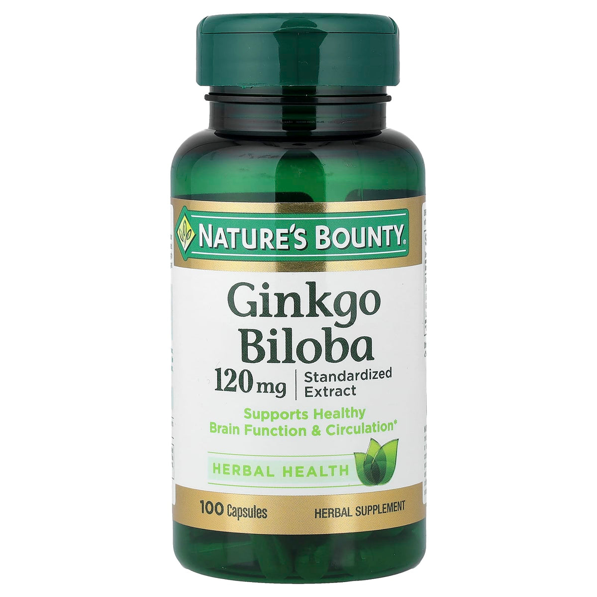 Nature's Bounty Ginkgo Biloba 120 mg 100 Capsules