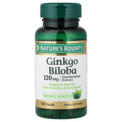 Nature's Bounty Ginkgo Biloba 120 mg 100 Capsules