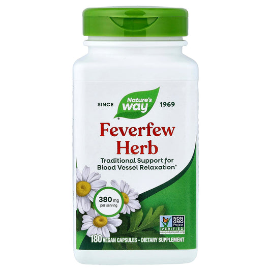 Nature's Way, Feverfew Herb, 380 mg, 180 Vegan Capsules