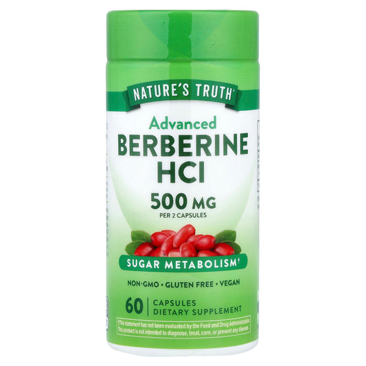Nature's Truth Berberine HCl 250 mg 60 Caps