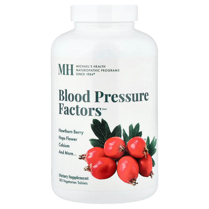 Michael's Naturopathic, Blood Pressure Factors, 180 Vegetarian Tablets