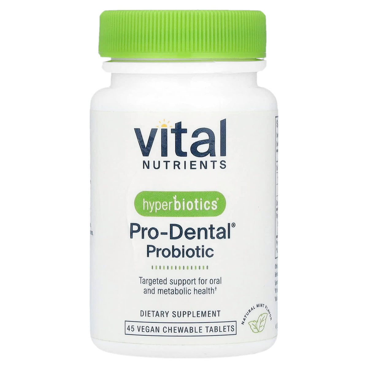 Vital Nutrients Hyperbiotics Pro-Dental 45 Vegan Chewable Tabs