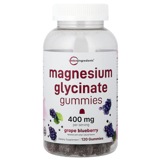 Micro Ingredients Magnesium Glycinate 200 mg 120 Gummies