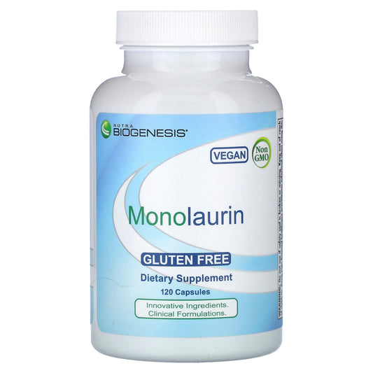 Nutra BioGenesis, Monolaurin, 120 Capsules (500 mg per Capsule)