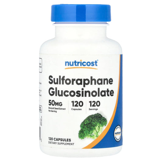 Nutricost, Sulforaphane Glucosinolate, 50 mg, 120 Capsules