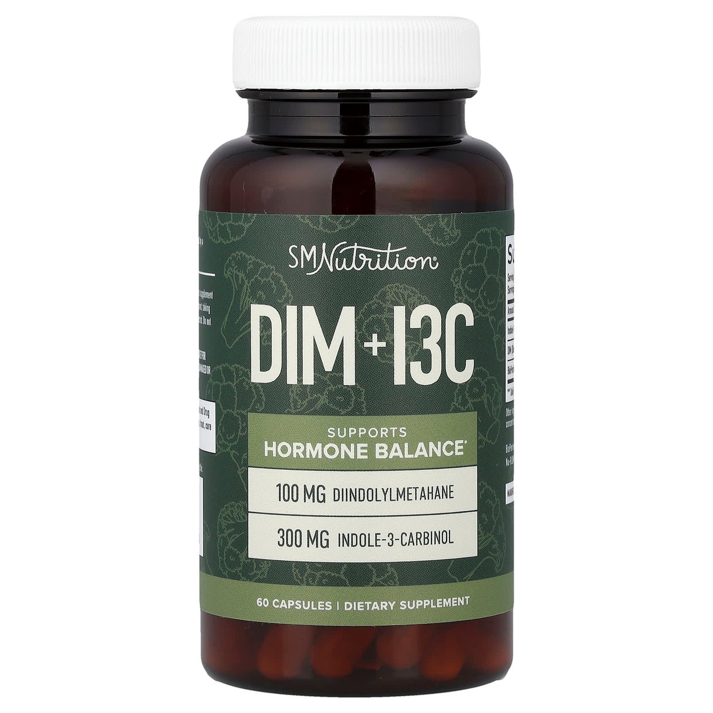 SMNutrition, DIM + I3C, 60 Capsules