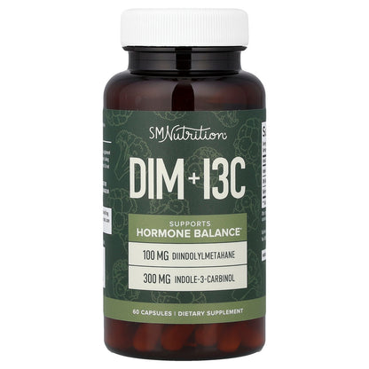SMNutrition, DIM + I3C, 60 Capsules