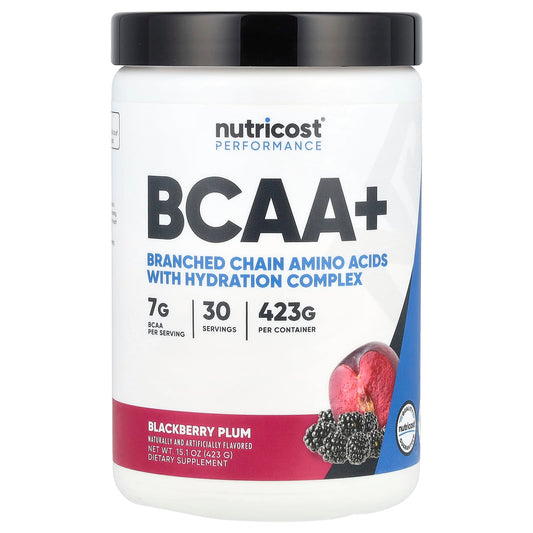 Nutricost, Performance, BCAA+, Blackberry Plum, 15.1 oz (423 g)
