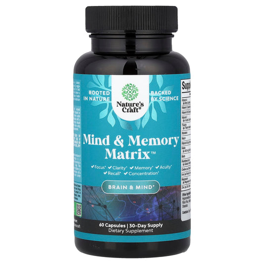 Nature's Craft, Mind & Memory Matrix™, 60 Capsules