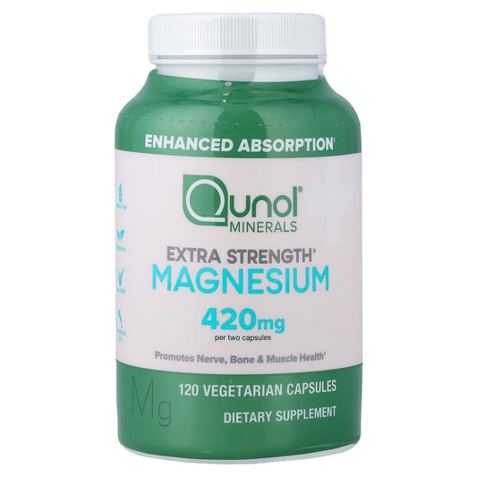 Qunol, Magnesium, 120 Vegetarian Capsules (210 mg per Capsule)