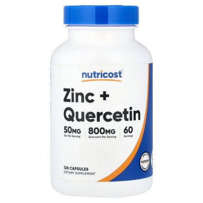 Nutricost, Zinc + Quercetin, 120 Capsules