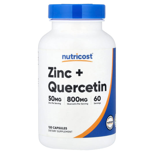 Nutricost, Zinc + Quercetin, 120 Capsules