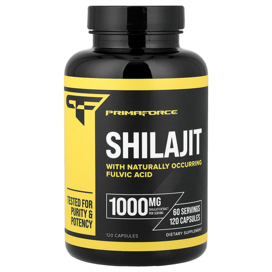 Primaforce, Shilajit, 120 Capsules (500 mg per Capsule)