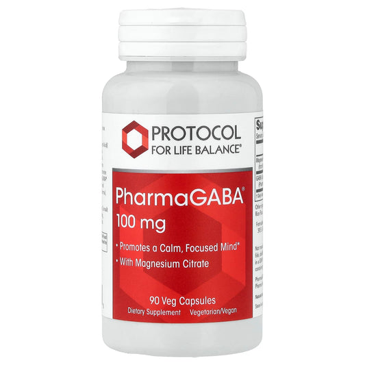 Protocol for Life Balance, PharmaGABA® With Magnesium Citrate, 90 Veg Capsules