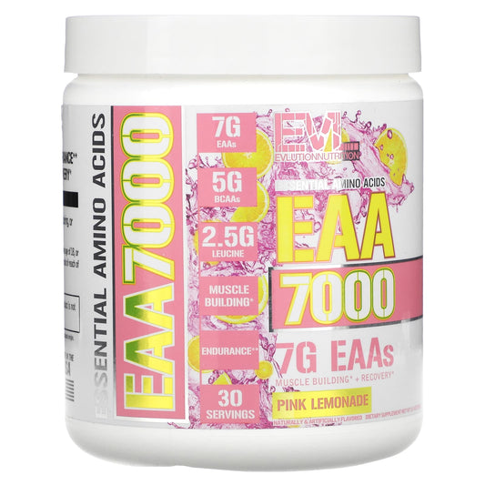 EVLution Nutrition, EAA 7000, Pink Lemonade, 10.9 oz (309 g)