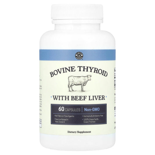 Left Coast Performance, Bovine Thyroid With Beef Liver, 60 Capsules