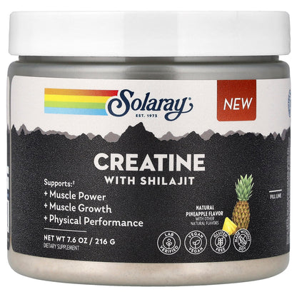 Solaray Creatine + Shilajit 7.6 oz (216 g)