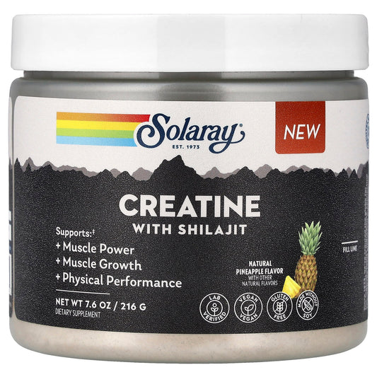 Solaray Creatine + Shilajit 7.6 oz (216 g)
