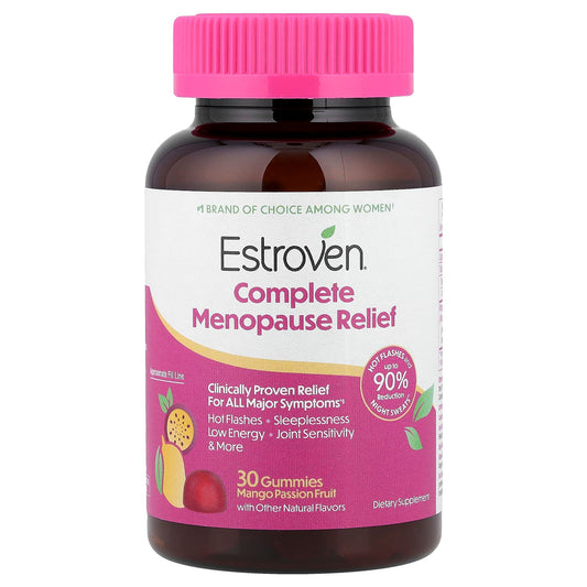 Estroven, Complete Menopause Relief Gummies, Mango Passion Fruit, 30 Gummies