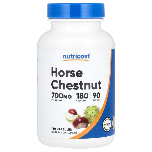 Nutricost, Horse Chestnut, 180 Capsules (350 mg per Capsule)