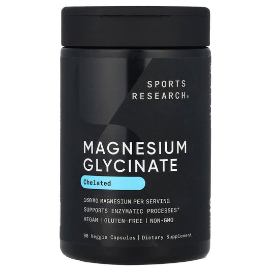 Sports Research Magnesium Glycinate 80 mg 90 Veg Caps