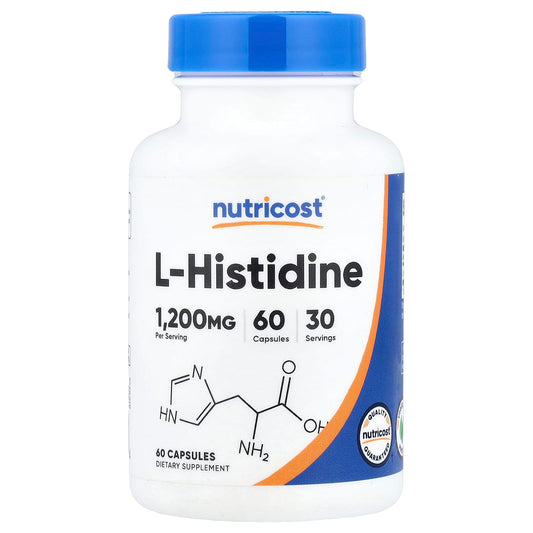 Nutricost, L-Histidine , 60 Capsule (600 mg per Capsule)