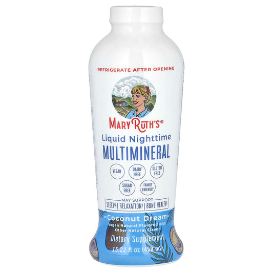 MaryRuth's, Liquid Nighttime Multimineral, Coconut Dream, 15.22 fl oz (450 ml)