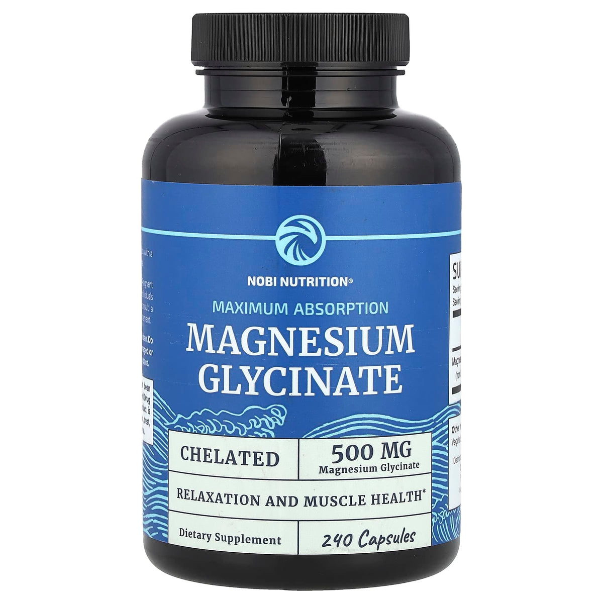 Nobi Nutrition Magnesium Glycinate 250 mg per Capsule