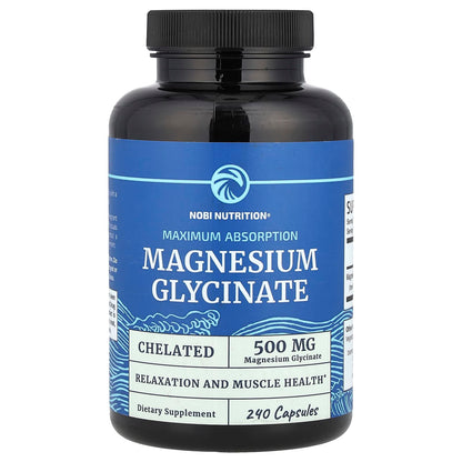 Nobi Nutrition Magnesium Glycinate 250 mg per Capsule