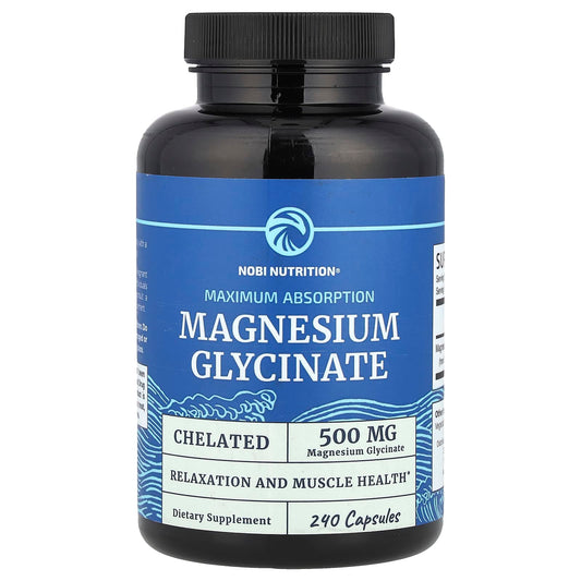 Nobi Nutrition Magnesium Glycinate 250 mg per Capsule