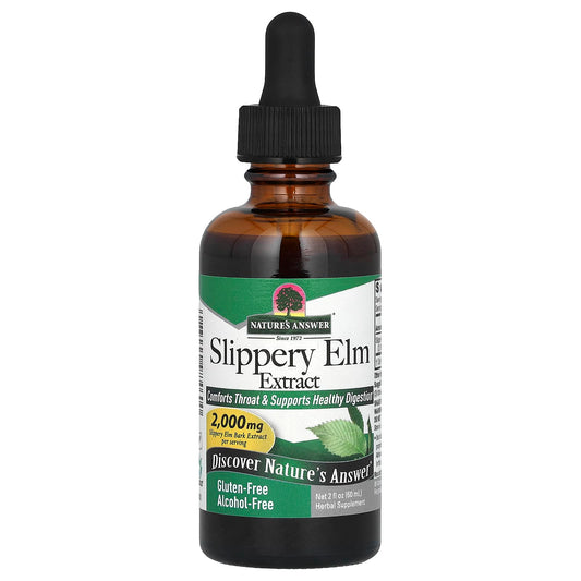 Nature's Answer, Slippery Elm Extract, Alcohol-Free, 2,000 mg, 2 fl oz (60 ml)