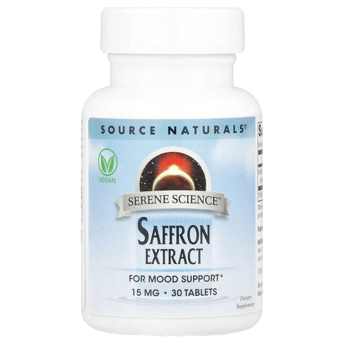 Source Naturals Saffron Extract 15 mg 30 Tablets