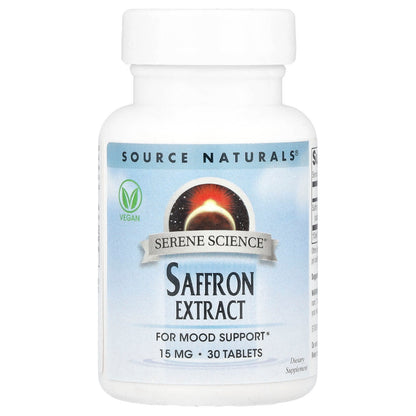Source Naturals Saffron Extract 15 mg 30 Tablets