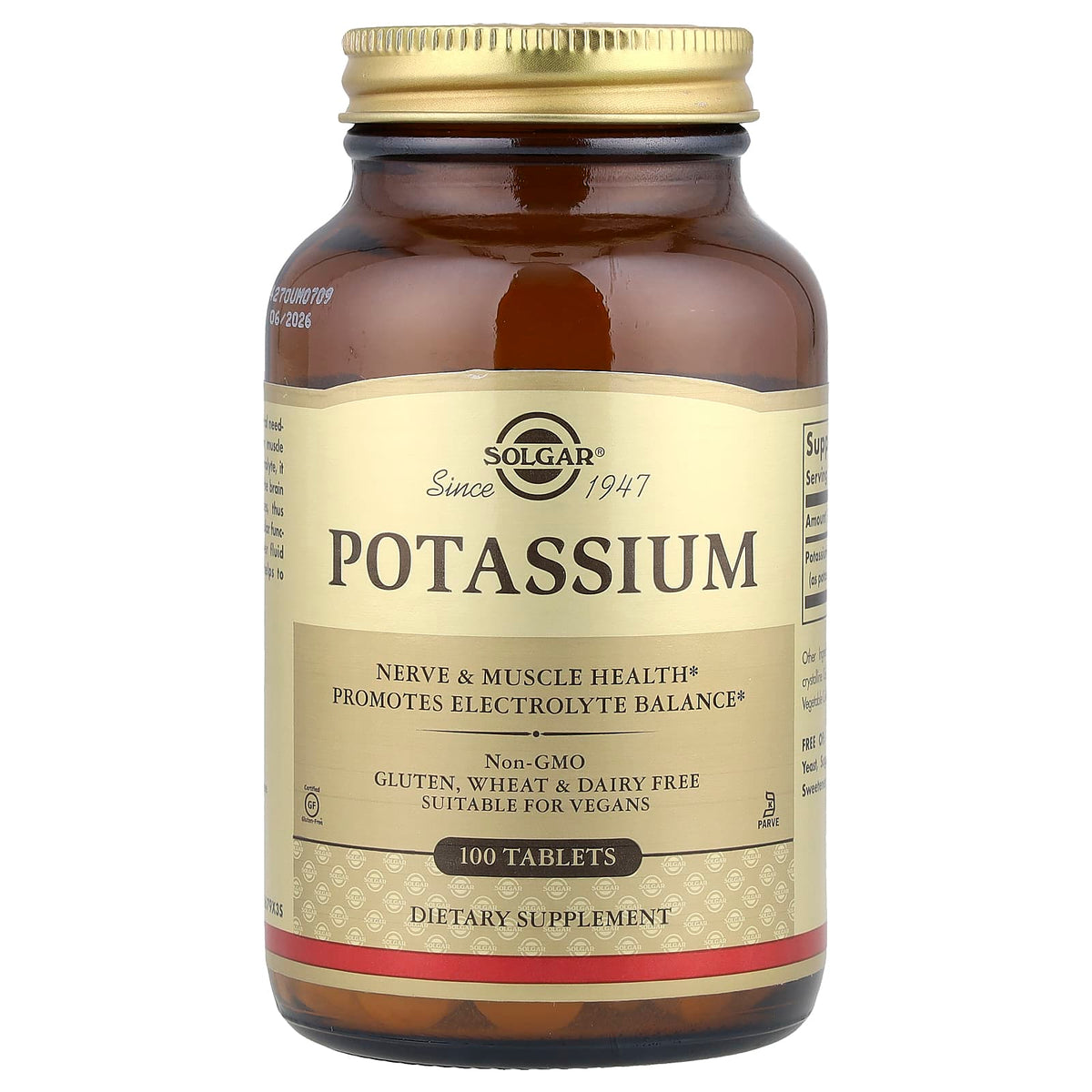 Solgar Potassium 100 Tablets