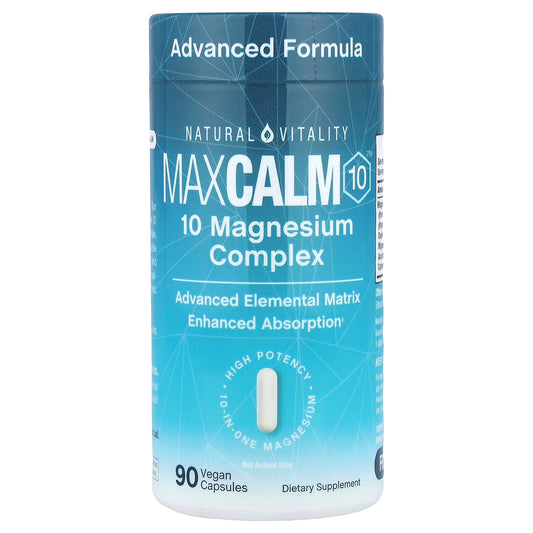 Natural Vitality, MaxCalm10™, 90 Vegan Capsules