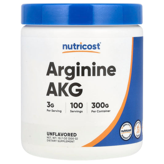 Nutricost, Arginine AKG, Unflavoured, 10.7 oz (300 g)