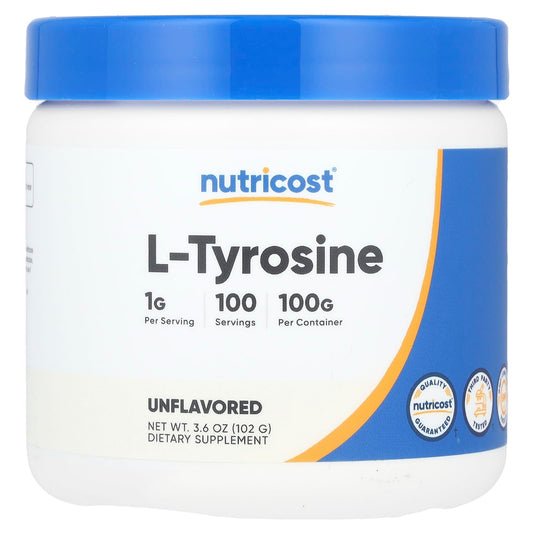 Nutricost, L-Tyrosine, Unflavoured, 3.6 oz (102 g)
