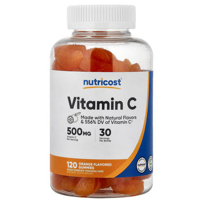 Nutricost, Vitamin C Gummies, Orange, 120 Gummies