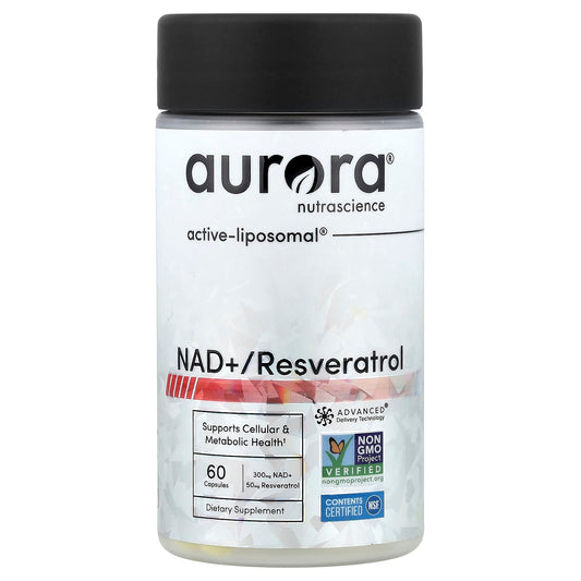 Aurora Nutrascience, NAD+ / Resveratrol, 60 Capsules