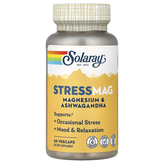 Solaray, StressMag, Magnesium & Ashwagandha, 60 veg caps