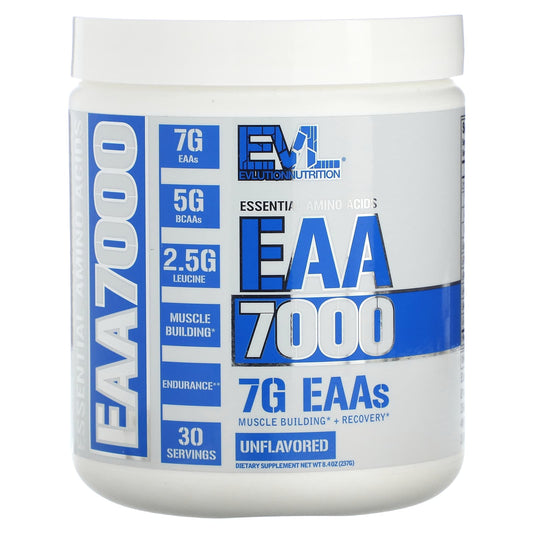EVLution Nutrition, EAA 7000, Unflavoured, 8.4 oz (237 g)