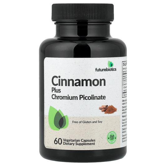 Futurebiotics, Cinnamon Plus Chromium Picolinate, 60 Vegetarian Capsules