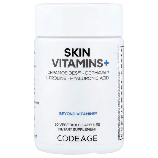 Codeage, Skin Vitamins+, 30 Veg Capsules