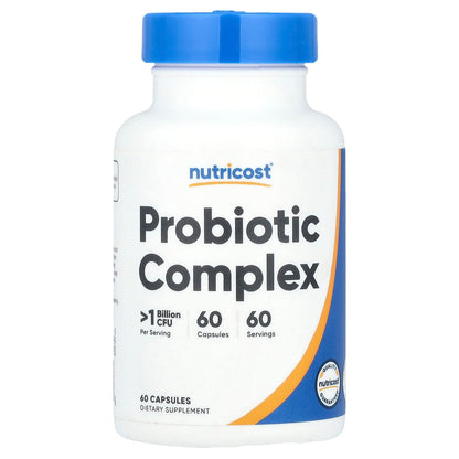 Nutricost, Probiotic Complex, >1 Billion CFU, 60 Capsules