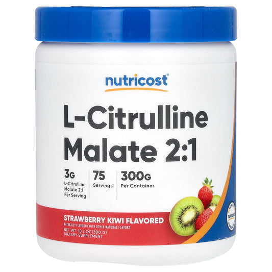 Nutricost, L-Citrulline Malate 2:1, Strawberry Kiwi, 10.7 oz (300 g)