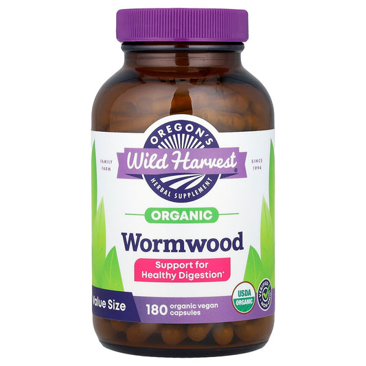 Oregon's Wild Harvest, Organic Wormwood, 180 Organic Vegan Capsules (260 mg per Capsule)
