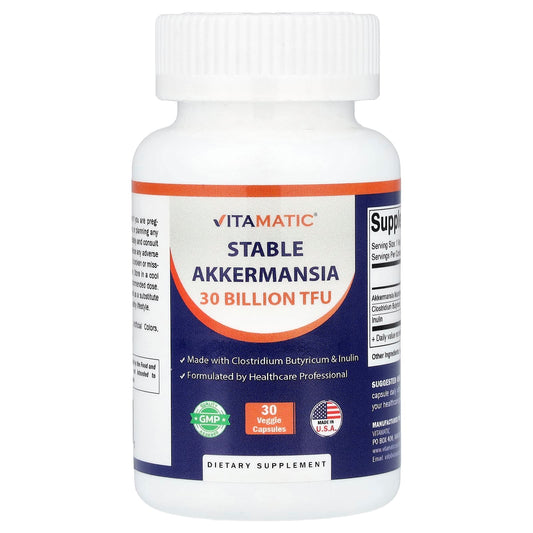 Vitamatic Akkermansia Probiotic 30 Veg Caps