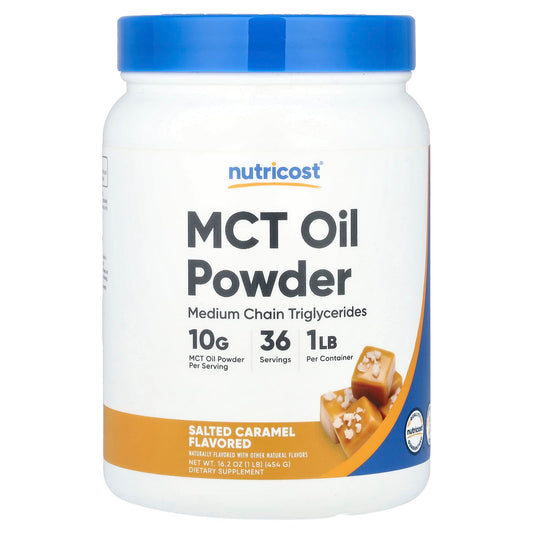 Nutricost, MCT Oil Powder, Salted Caramel, 1 lb (454 g)